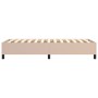 Cappuccino synthetic leather box spring bed frame 90x200 cm by vidaXL, Beds and slatted bases - Ref: Foro24-3121028, Price: 7...