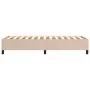 Cappuccino synthetic leather box spring bed frame 90x200 cm by vidaXL, Beds and slatted bases - Ref: Foro24-3121028, Price: 7...