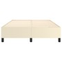 Cremefarbener Bettrahmen aus Kunstleder, 140 x 200 cm von vidaXL, Betten und Lattenroste - Ref: Foro24-3121049, Preis: 104,47...