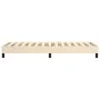 Estructura de cama de tela color crema 90x190 cm de vidaXL, Camas y somieres - Ref: Foro24-3120481, Precio: 85,29 €, Descuent...
