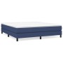 Estructura de cama de tela azul 160x200 cm de vidaXL, Camas y somieres - Ref: Foro24-3120530, Precio: 104,19 €, Descuento: %