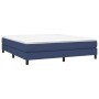 Estructura de cama de tela azul 160x200 cm de vidaXL, Camas y somieres - Ref: Foro24-3120530, Precio: 104,19 €, Descuento: %