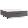 Estructura de cama de cuero sintético gris 200x200 cm de vidaXL, Camas y somieres - Ref: Foro24-3121063, Precio: 146,71 €, De...