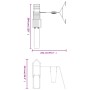 Spielplatz im Freien aus massivem Zirbenholz von vidaXL, Schaukeln und Spielgeräte - Ref: Foro24-3155876, Preis: 359,27 €, Ra...