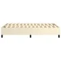 Box spring bed frame cream synthetic leather 120x200 cm by vidaXL, Beds and slatted bases - Ref: Foro24-3121037, Price: 134,7...