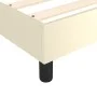 Box spring bed frame cream synthetic leather 120x200 cm by vidaXL, Beds and slatted bases - Ref: Foro24-3121037, Price: 134,7...