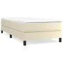 Cream synthetic leather bed frame 90x200 cm by vidaXL, Beds and slatted bases - Ref: Foro24-3120678, Price: 77,22 €, Discount: %