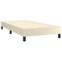 Cream synthetic leather bed frame 90x200 cm by vidaXL, Beds and slatted bases - Ref: Foro24-3120678, Price: 77,21 €, Discount: %