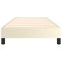 Cream synthetic leather bed frame 90x200 cm by vidaXL, Beds and slatted bases - Ref: Foro24-3120678, Price: 77,21 €, Discount: %