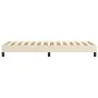 Cream synthetic leather bed frame 90x200 cm by vidaXL, Beds and slatted bases - Ref: Foro24-3120678, Price: 77,22 €, Discount: %