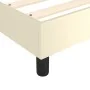 Cream synthetic leather bed frame 90x200 cm by vidaXL, Beds and slatted bases - Ref: Foro24-3120678, Price: 77,22 €, Discount: %