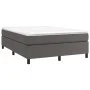 Estructura de cama de cuero sintético gris 140x200 cm de vidaXL, Camas y somieres - Ref: Foro24-3121051, Precio: 111,68 €, De...