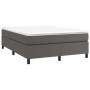 Gray synthetic leather bed frame 140x200 cm by vidaXL, Beds and slatted bases - Ref: Foro24-3121051, Price: 104,58 €, Discoun...