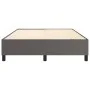 Gray synthetic leather bed frame 140x200 cm by vidaXL, Beds and slatted bases - Ref: Foro24-3121051, Price: 111,68 €, Discoun...