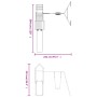 Douglas-Massivholz-Außenspielplatz von vidaXL, Schaukeln und Spielgeräte - Ref: Foro24-3155877, Preis: 317,70 €, Rabatt: %