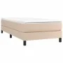Cappuccino synthetic leather bed frame 100x200 cm by vidaXL, Beds and slatted bases - Ref: Foro24-3120687, Price: 89,60 €, Di...