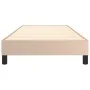Cappuccino synthetic leather bed frame 100x200 cm by vidaXL, Beds and slatted bases - Ref: Foro24-3120687, Price: 89,60 €, Di...