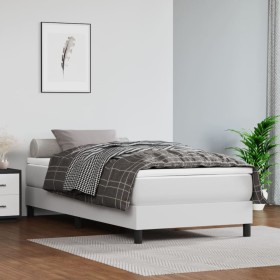 White synthetic leather bed frame 90x190 cm by vidaXL, Beds and slatted bases - Ref: Foro24-3120671, Price: 92,01 €, Discount: %