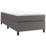 Estructura de cama de cuero sintético gris 100x200 cm de vidaXL, Camas y somieres - Ref: Foro24-3121033, Precio: 94,48 €, Des...