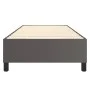 Gray synthetic leather bed frame 100x200 cm by vidaXL, Beds and slatted bases - Ref: Foro24-3121033, Price: 93,04 €, Discount: %