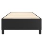 Estructura de cama de cuero sintético negro 90x200 cm