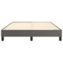 Gray synthetic leather bed frame 140x190 cm by vidaXL, Beds and slatted bases - Ref: Foro24-3120698, Price: 107,42 €, Discoun...