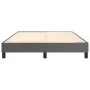 Gray synthetic leather bed frame 140x190 cm by vidaXL, Beds and slatted bases - Ref: Foro24-3120698, Price: 103,93 €, Discoun...