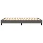 Gray synthetic leather bed frame 140x190 cm by vidaXL, Beds and slatted bases - Ref: Foro24-3120698, Price: 103,93 €, Discoun...