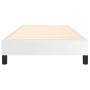 White synthetic leather bed frame 100x200 cm by vidaXL, Beds and slatted bases - Ref: Foro24-3120683, Price: 72,59 €, Discoun...