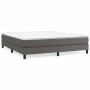 Estructura de cama de cuero sintético gris 200x200 cm de vidaXL, Camas y somieres - Ref: Foro24-3120716, Precio: 114,55 €, De...