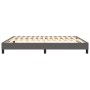 Gray synthetic leather bed frame 200x200 cm by vidaXL, Beds and slatted bases - Ref: Foro24-3120716, Price: 114,89 €, Discoun...