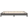 Gray synthetic leather bed frame 200x200 cm by vidaXL, Beds and slatted bases - Ref: Foro24-3120716, Price: 110,62 €, Discoun...