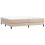 Cappuccino synthetic leather bed frame 200x200 cm by vidaXL, Beds and slatted bases - Ref: Foro24-3120723, Price: 122,60 €, D...