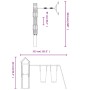 Douglasie Massivholz Spielplatz im Freien von vidaXL, Schaukeln und Spielgeräte - Ref: Foro24-3155883, Preis: 651,40 €, Rabat...