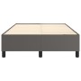 Gray synthetic leather box spring bed frame 120x200 cm by vidaXL, Beds and slatted bases - Ref: Foro24-3121039, Price: 102,47...