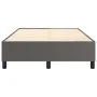 Gray synthetic leather box spring bed frame 120x200 cm by vidaXL, Beds and slatted bases - Ref: Foro24-3121039, Price: 118,00...