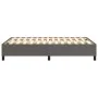 Gray synthetic leather box spring bed frame 120x200 cm by vidaXL, Beds and slatted bases - Ref: Foro24-3121039, Price: 118,00...