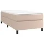 Cappuccino synthetic leather box spring bed frame 100x200 cm by vidaXL, Beds and slatted bases - Ref: Foro24-3121034, Price: ...