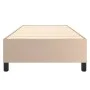 Cappuccino synthetic leather box spring bed frame 100x200 cm by vidaXL, Beds and slatted bases - Ref: Foro24-3121034, Price: ...