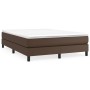 Brown synthetic leather bed frame 140x200 cm by vidaXL, Beds and slatted bases - Ref: Foro24-3120703, Price: 100,85 €, Discou...