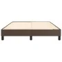 Brown synthetic leather bed frame 140x200 cm by vidaXL, Beds and slatted bases - Ref: Foro24-3120703, Price: 121,62 €, Discou...