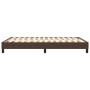 Brown synthetic leather bed frame 140x200 cm by vidaXL, Beds and slatted bases - Ref: Foro24-3120703, Price: 100,85 €, Discou...