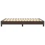 Brown synthetic leather bed frame 140x200 cm by vidaXL, Beds and slatted bases - Ref: Foro24-3120703, Price: 121,62 €, Discou...