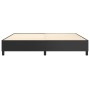 Estructura de cama de cuero sintético negro 200x200 cm