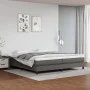 Estructura de cama de cuero sintético gris 200x200 cm de vidaXL, Camas y somieres - Ref: Foro24-3120722, Precio: 122,91 €, De...