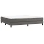Estructura de cama de cuero sintético gris 200x200 cm de vidaXL, Camas y somieres - Ref: Foro24-3120722, Precio: 122,91 €, De...