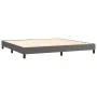 Estructura de cama de cuero sintético gris 200x200 cm de vidaXL, Camas y somieres - Ref: Foro24-3120722, Precio: 122,91 €, De...