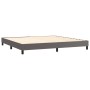 Estructura de cama de cuero sintético gris 200x200 cm de vidaXL, Camas y somieres - Ref: Foro24-3120722, Precio: 127,29 €, De...