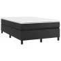 Black synthetic leather box spring bed frame 120x200 cm by vidaXL, Beds and slatted bases - Ref: Foro24-3121035, Price: 100,1...
