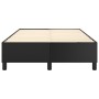 Black synthetic leather box spring bed frame 120x200 cm by vidaXL, Beds and slatted bases - Ref: Foro24-3121035, Price: 101,6...